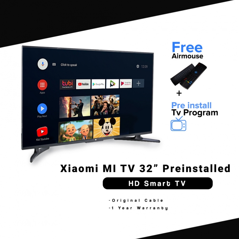 Xiaomi MI TV 32 Inch HD Smart TV Preinstalled Tvbox2u xiaomi-mi-tv-32-inch-hd-smart-tv-preinstalled-tvbox2u